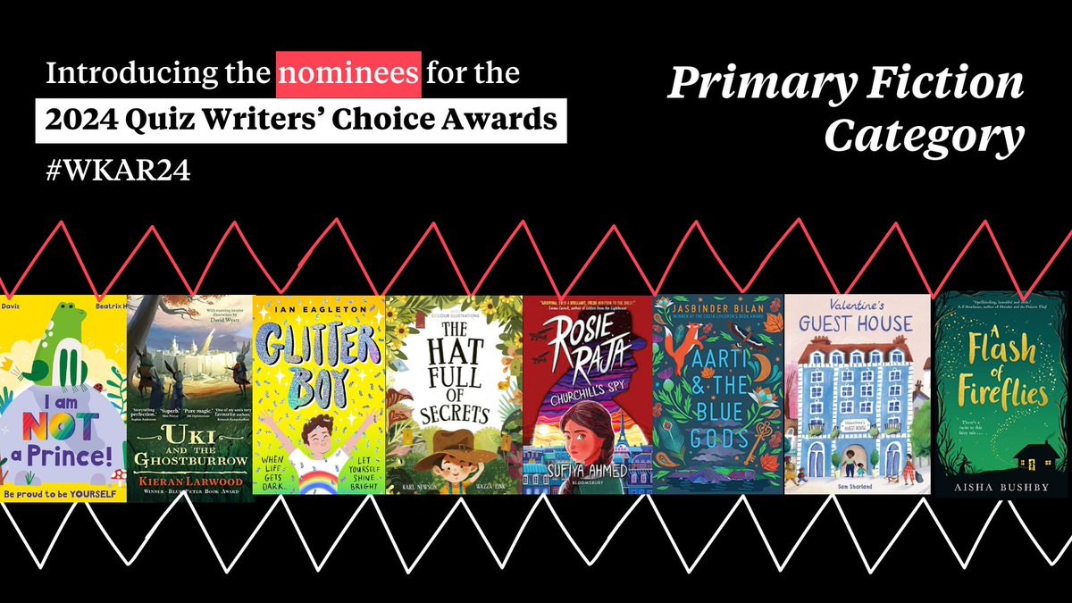 🥁Announcing our first Quiz Writers’ Choice Awards 2024 category: Primary Fiction Our Quiz Writing team have chosen their favourite books from the Lower Years and Middle Years Interest Level. Hear what our team had to say about each book: bit.ly/3wClKv5 #WKAR24
