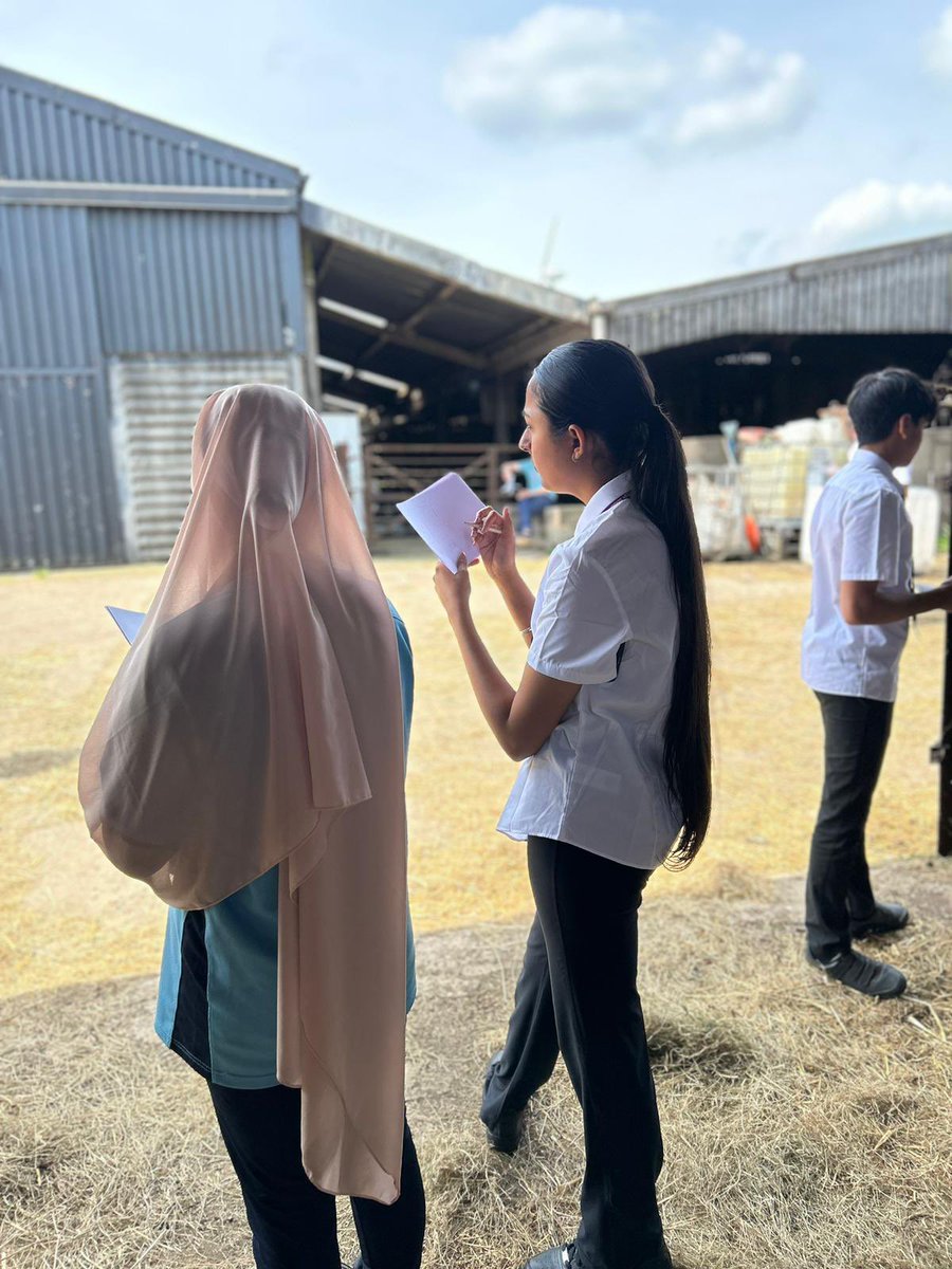 Year 10 Art and Design students exploring working on site with plein-air sketching on a local Leicestershire farm.