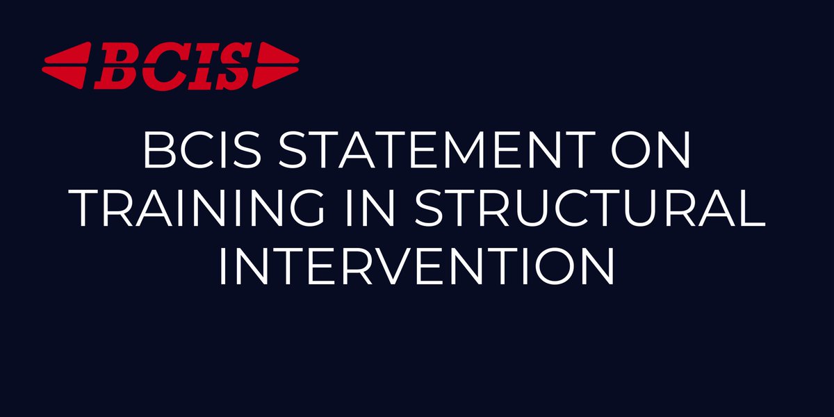 📄New BCIS statement on training in structural intervention Trainees are keen to know what is expected of them if they are to become a consultant in intervention with a particular interest in structural heart disease🫀 We have created a short document outlining the anticipated…