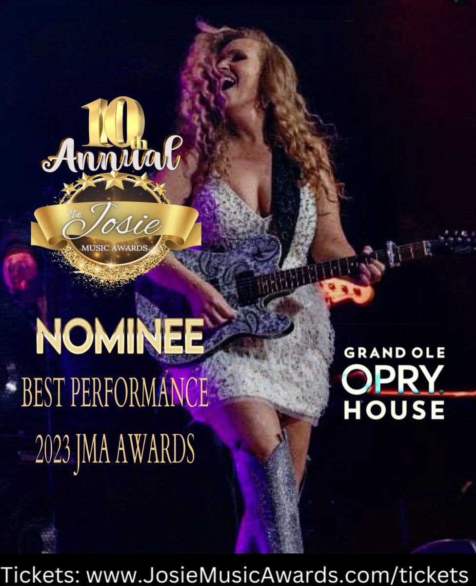 3 Nominations so far for @josiemusicaward on Oct 27 at @opry House. More announcements to come 💙💙💙💙