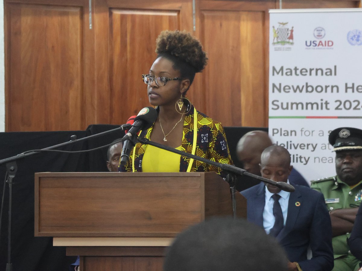 @usembassyzambia Linnisa Wahid at #Zambia Maternal and Newborn Health Summit: “We look to 🇿🇲 to ensure a business-enabling environment that fosters the expansion of #familyplanning, antenatal, and delivery services in private facilities closer to where people live and work.”