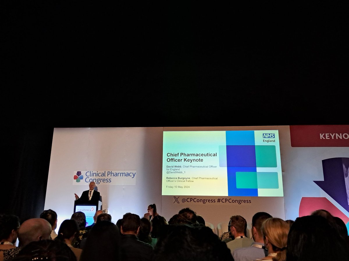 Looking forward to <a href="/davidwebb_1/">David Webb</a> keynote speech at <a href="/CPCongress/">Clinical Pharmacy Congress</a> this afternoon. <a href="/NPA1921/">National Pharmacy Association</a>