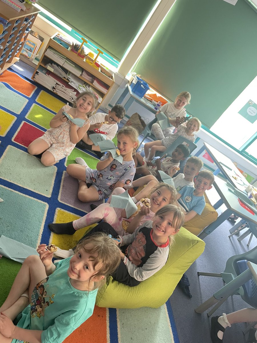 What can be better than a pyjama party with ice-cream?! Y1 & Y2 are enjoying a well-deserved homework treat this afternoon. Thank you to parents / carers for all of your support at home. #homeworktreat