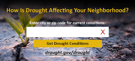 How is drought affecting your neighborhood❓ Enter your city or zip code at drought.gov/drought/ #DroughtMonitor
