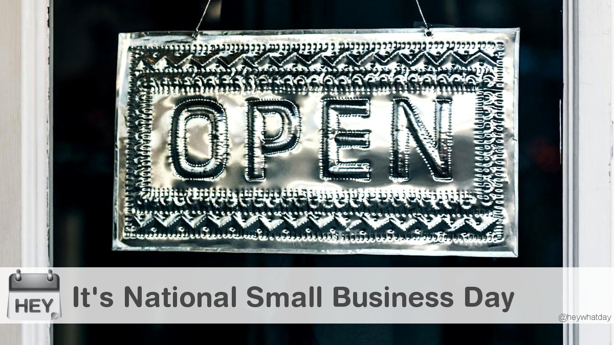 It's National Small Business Day! 
#NationalSmallBusinessDay #SmallBusinessDay #Open