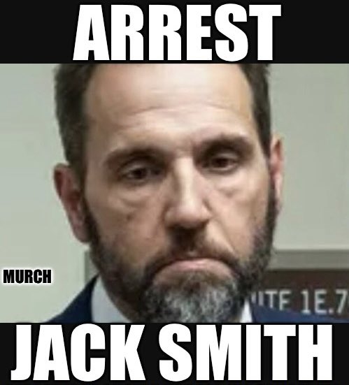 End the charade and politcal persecution. Arrest Jack Smith for trying to frame Trump! Who wants him arrested? 🙋‍♂️