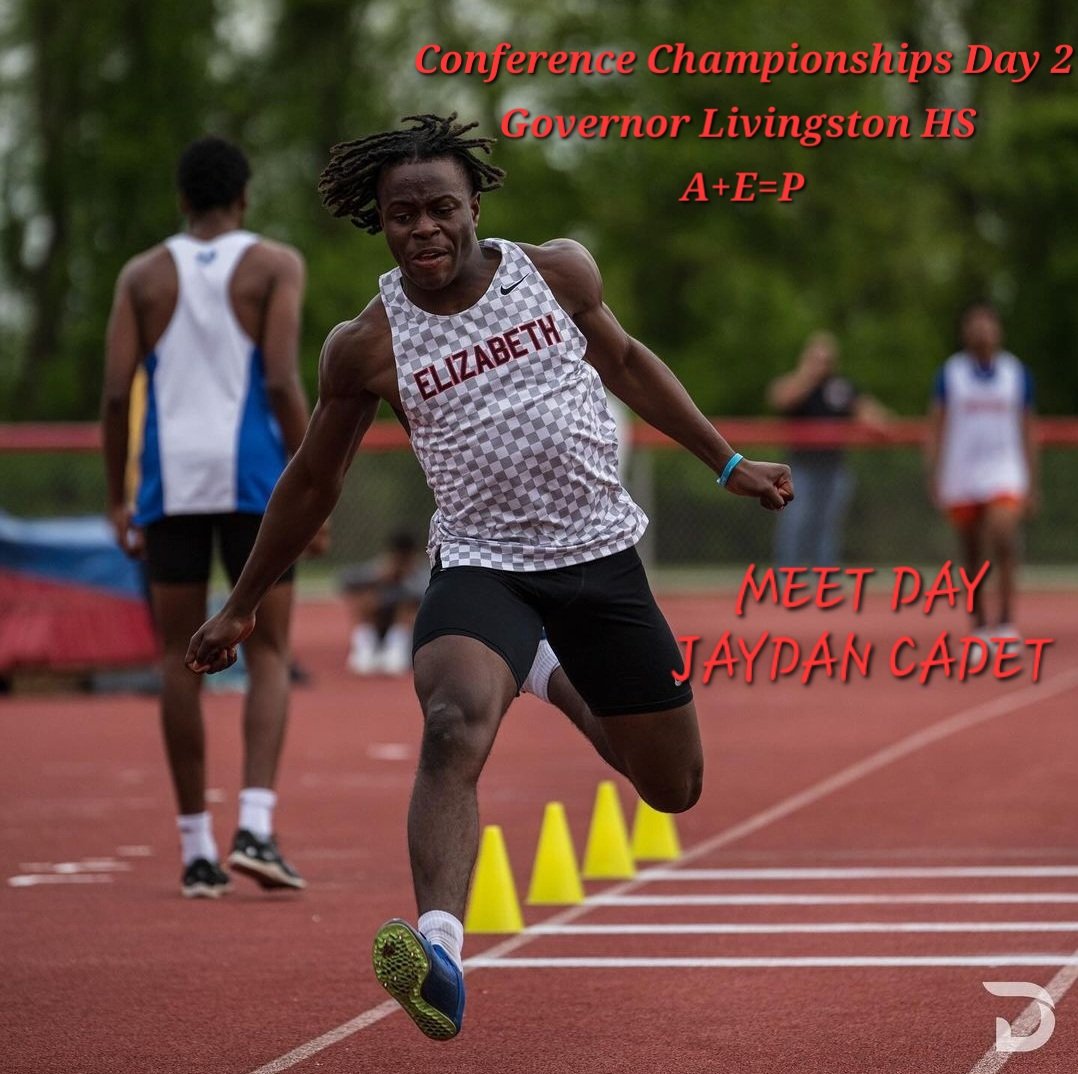 Meet Day!!! UCC WATCHUNG CONFERENCE CHAMPIONSHIPS DAY 2. @gldeafhighlanders @ElizabethAthle1
A+E=P
#BigETF #CityofChampions #watchungconference 
Events:
800m, 110HH, 200m, 3200, 4x400, Long Jump, Pole Vault, Shot Put