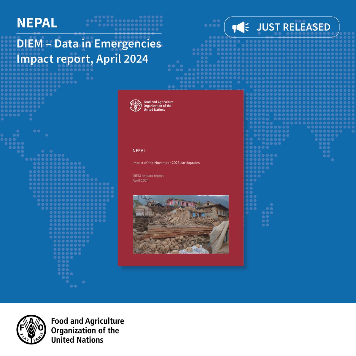 The new #DataInEmergencies Impact report identified the loss of productive farming assets as the most critical issue following the November 2023 earthquakes in Nepal's Karnali province. Read more 👉 bit.ly/3yaLkYx