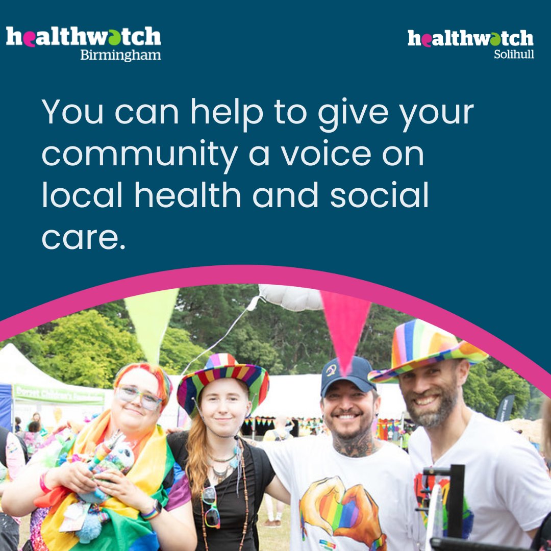 We're recruiting more volunteers! Get in touch with us for more information on how you can help with our work 📷
healthwatchsolihull.org.uk/volunteering..…