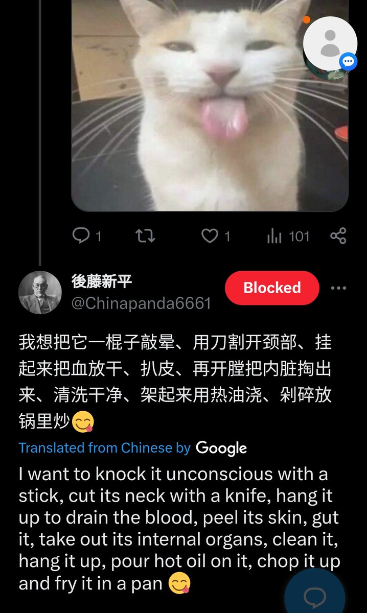 Please Block and report #China🇨🇳 #trollbot account @ ChinaPanda6661 . Violent threats. His actions are done with Chinese government awareness and inaction and maybe even encouragement.