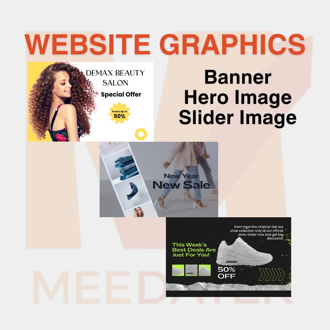 MeedaTek52393's tweet image. Looking to enhance your site&apos;s visuals? Specializes in captivating graphics:
Custom Banners
Striking Hero Images
Engaging Sliders
Memorable Logos
Professional Favicon Design
Ready to elevate your online presence?
Contact now
#ecommerce #shopifybanner #websitebannerdesign #website