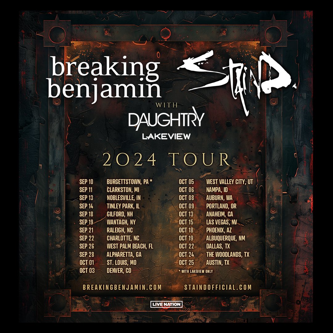 Breaking Benjamin tweet media
