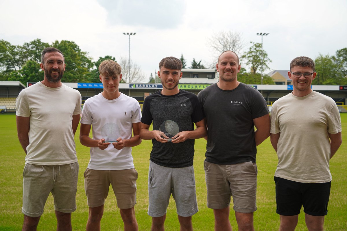 🙌 The @HarrogateYouth end of season award winners have been confirmed Coaches' Player of the Season - James Moorby 🎖️ Players' Player of the Season - Adam Pow 🏅 Congratulations to both 👏