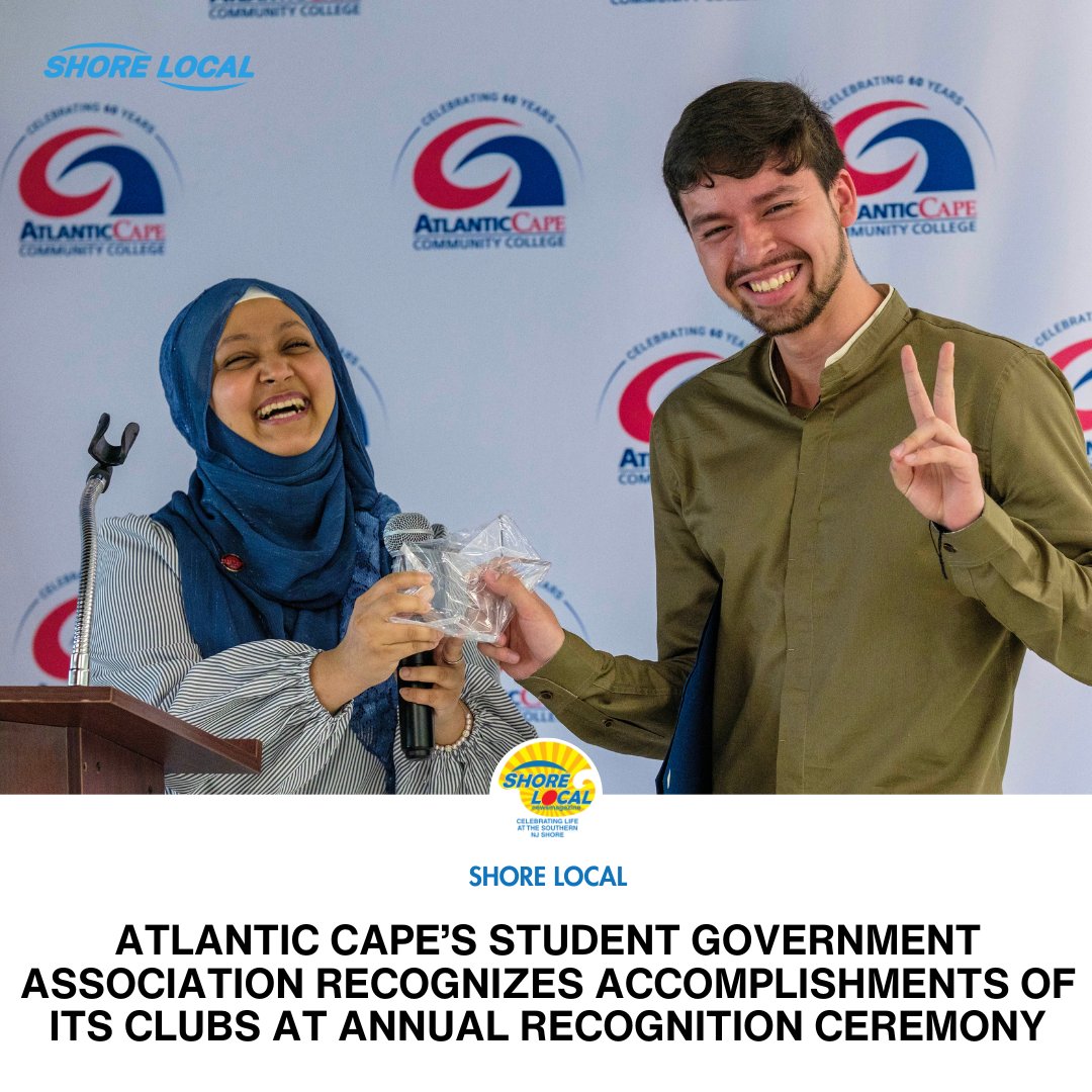 Atlantic Cape Community College’s Student Government Association recognized the contributions of its many diverse student clubs and its advisors at its Annual Club Recognition Program Ceremony on May 2 in the Student Center on the Mays Landing campus. shorelocalnews.com/atlantic-capes…