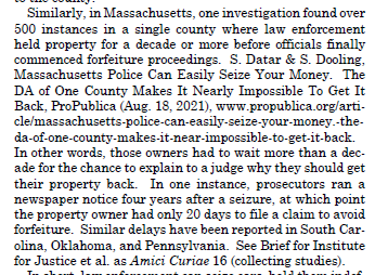 A TALE OF TWO OPINIONS: Yesterday, the Supreme Court handed down a terrible opinion about civil forfeiture. Later the same day, @IJ got an excellent opinion from a Tennessee appellate court in a Fourth Amendment case. There's a lesson here, and it's not just that you win some