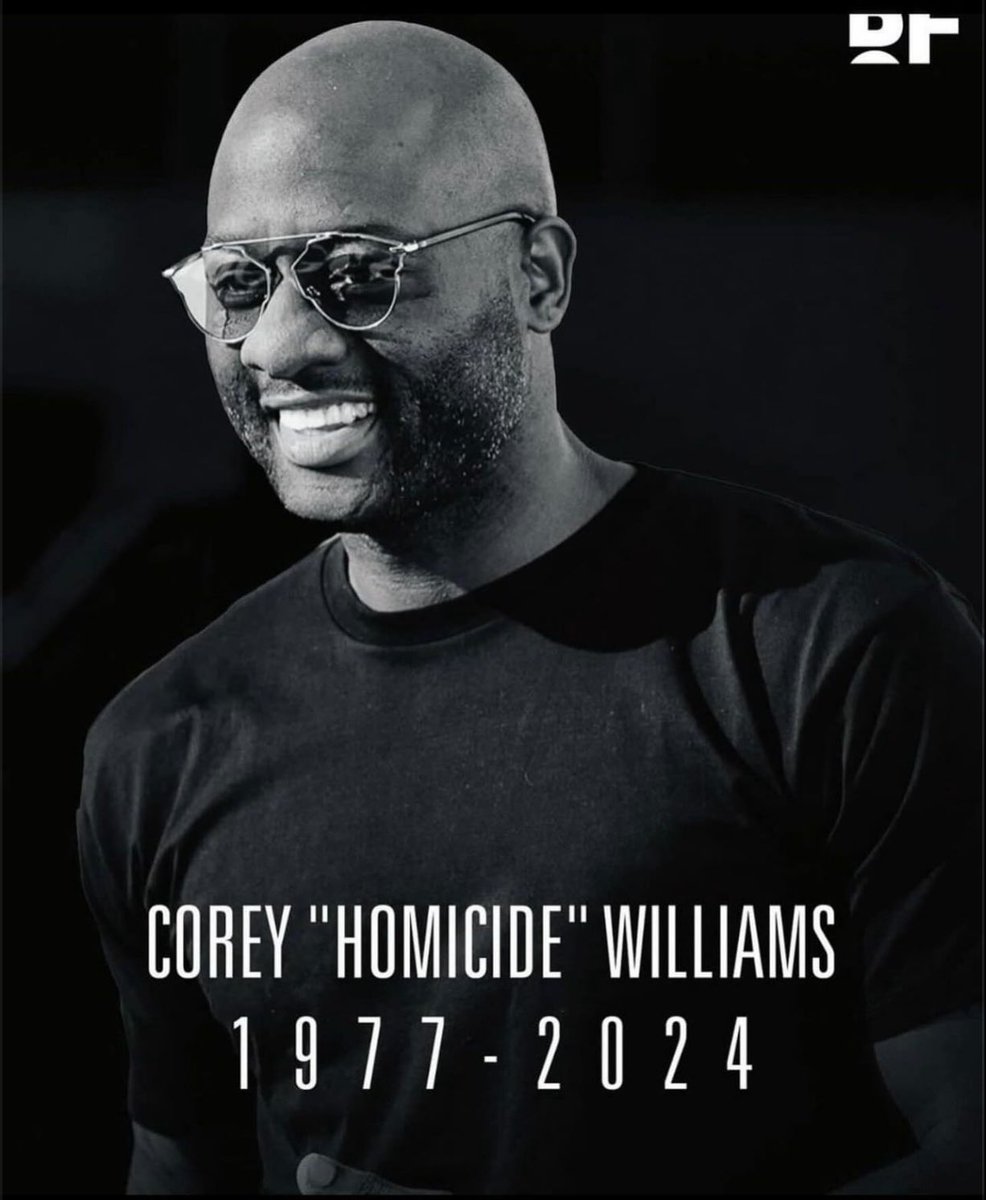 R.I.P to a legend. Condolences to his family and loved ones. #homicide