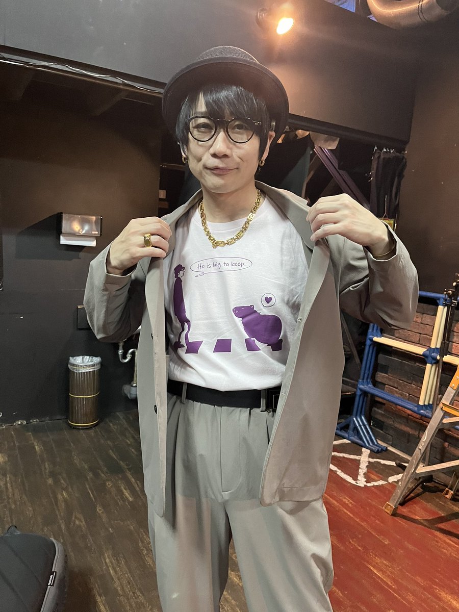 sekai_no_83's tweet image. #植田健一
#カピ飼うTシャツ
#似合いすぎ
#漢