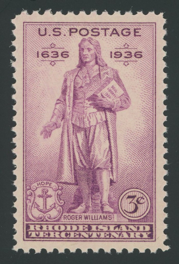 #philately #stamps Stamp of the day.
USA 777 - 3 cent Rhode Island Tercentenary issue of 1936.