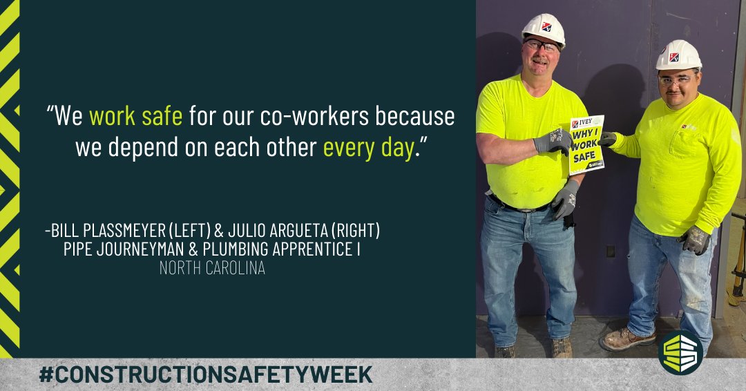 iveymechanical's tweet image. Wrapping up safety week with this great reminder from Bill and Julio!