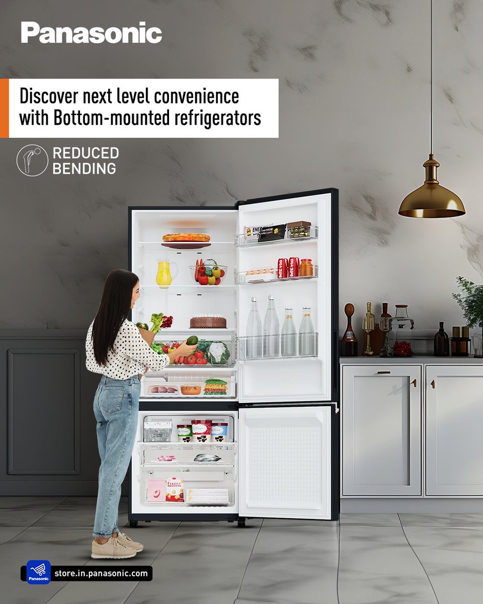 Elevate your kitchen experience with Bottom Mounted Refrigerators – where convenience meets innovation for effortless access and optimal organization, making every day cooler and easier. Shop Now: pnsnic.com/ref #PanasonicRefrigerator #PanasonicIndia