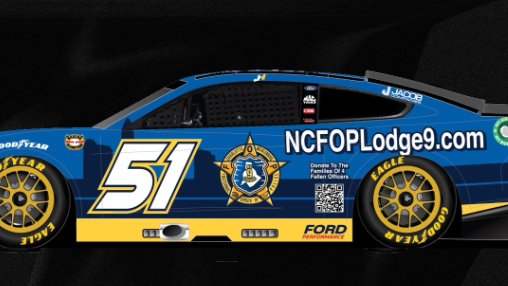 Justin Haley will honor the 4 law enforcement officers fatally shot last month in Charlotte. Haley & his family plan to match the funds the Charlotte-Mecklenburg FOP & Lodge #9 Foundation will have raised for the 4 families by the end of Sunday's race. @RickWareRacing #NASCAR