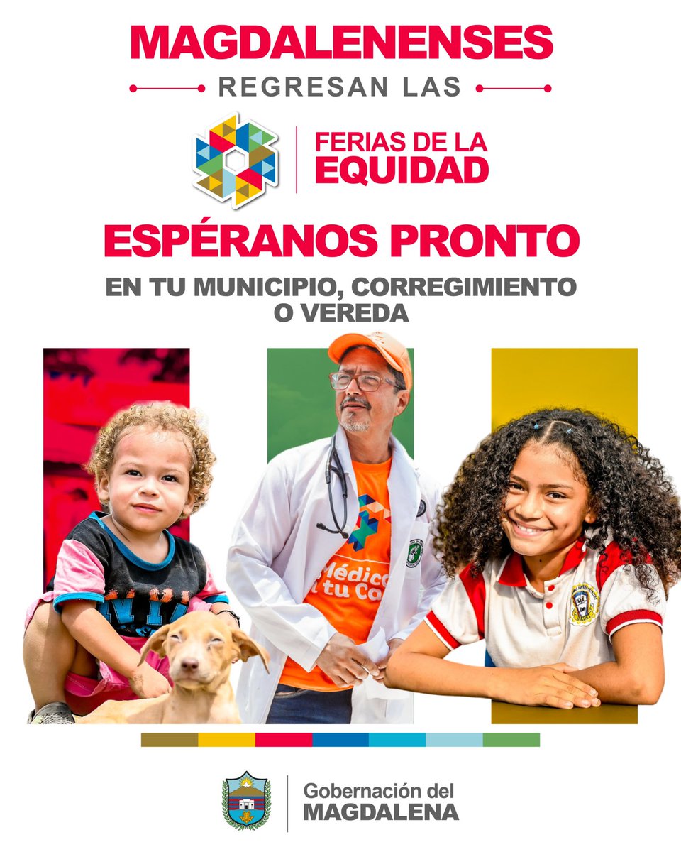 ¡Las Ferias de la Equidad volverán a recorrer el Magdalena!🙌🏽🧡 Este exitoso programa lo inició el exgobernador @carlosecaicedo beneficiando a miles de magdalenenses y lo continúa el Gobernador @mrafael70 para seguir llevando acceso a servicios institucionales de forma gratuita.