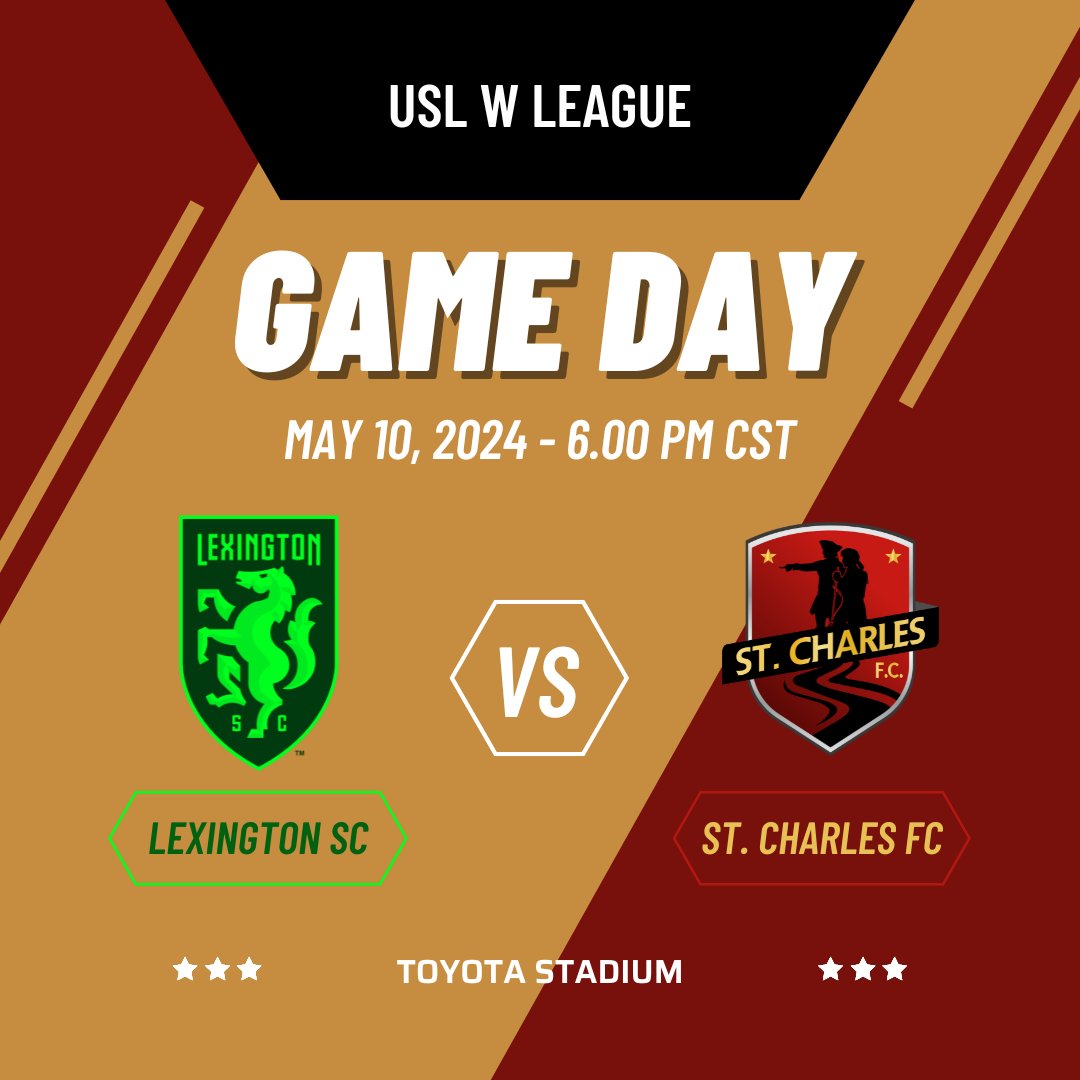 It's GAMEDAY!!!

Your St. Charles FC @USLWLeague squad travels to Kentucky to open their season against @LexSporting!

Tune in to the Livestream lexsporting.com/usl-w-league-l… to cheer on our women!

#RiseWithUs