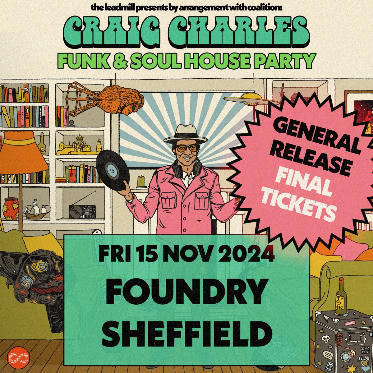 It may be a while away, but a big chunk of tickets for the Sheff return of @CCfunkandsoul have flown out already, presumably cause it's the finest evening of funk and soul goodness you'll find 🪩 @Foundrysu is the place to be, you'll wanna act sharpish > leadmill.co.uk/event/craig-ch…