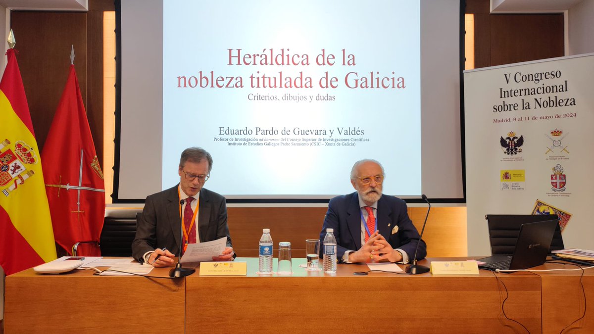 Eduardo Pardo de Guevara ha participado en el V Congreso Internacional sobre la Nobleza con la ponencia 'Heráldica de la nobleza titulada de Galicia'.