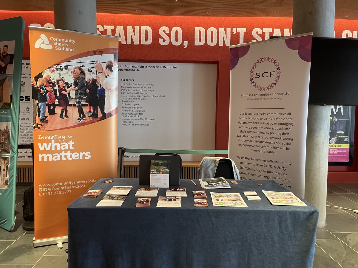 We're at the #CommunityLand24 conference today & tomorrow! Come and say hello, have a chat and hear more about #communityshares & #communitybonds 

 @DTAScot @CommunityLandSc @ScotComFin @Dtascot_COSS