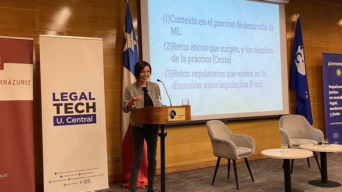 Comienza el segundo día del I Congreso Chileno de Derecho y Tecnología con la conferencia “Más allá del código: reflexiones sobre los retos éticos y regulatorios de la IA” a cargo de la Dra. Claudia López.

🔗<a href="/estadodiariocom/">EstadoDiario</a> 👉🏻youtube.com/live/2udpzaXKu…