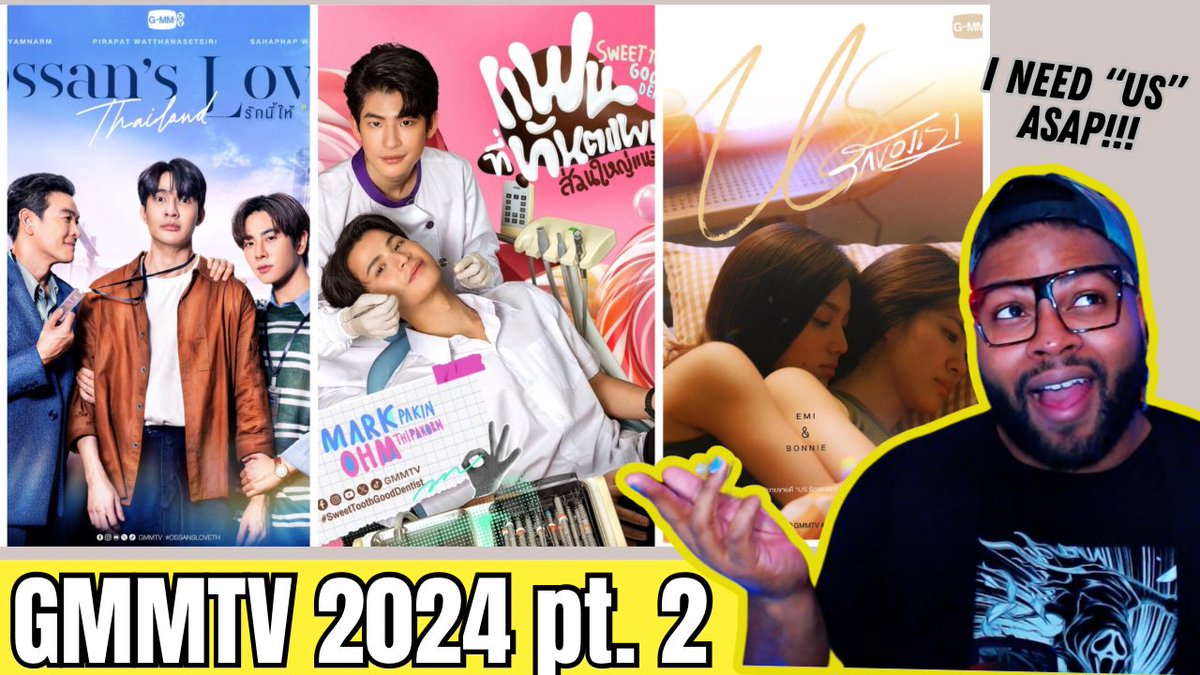 #GMMTV2024PART2 (Ossan’s Love TH, Sweet Tooth Good Dentist, and Us) | REACTION DON’T👏🏼change👏🏼a👏🏼thing👏🏼about👏🏼US👏🏼! Full video: youtu.be/WwJukA5AwwY #OssansLoveTH #SweetToothGoodDentist #UsTheSeries #BLSeries #BL #BoysLove #LoveIsLove #GL #GirlsLove #GLSeries #GMMTV