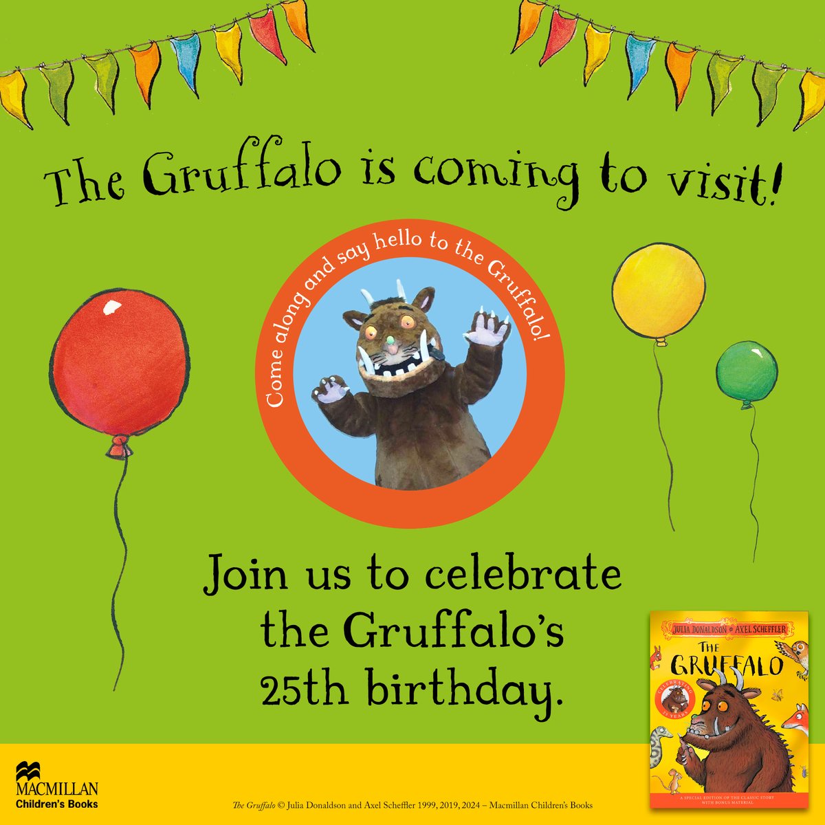 We have some VERY exciting news... the Gruffalo is visiting NCBC on Wednesday 22nd May! 😍 Join us from 2:45pm to say hello to every young child's favourite the Gruffalo. More details to follow, watch this space! 👀