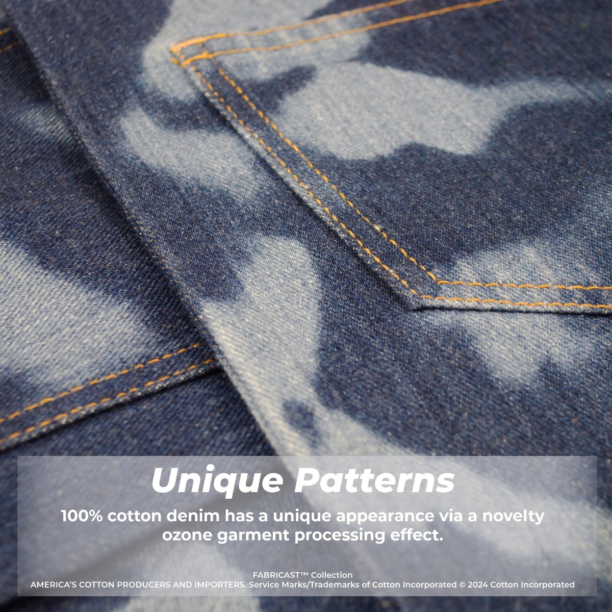 This 100% #cotton #denim has a unique appearance via a novelty ozone garment processing effect. The combination of water & ozone resulted in color removal in a subtle irregular spotty pattern. #FabricFriday @cotton_works brnw.ch/21wJEAc