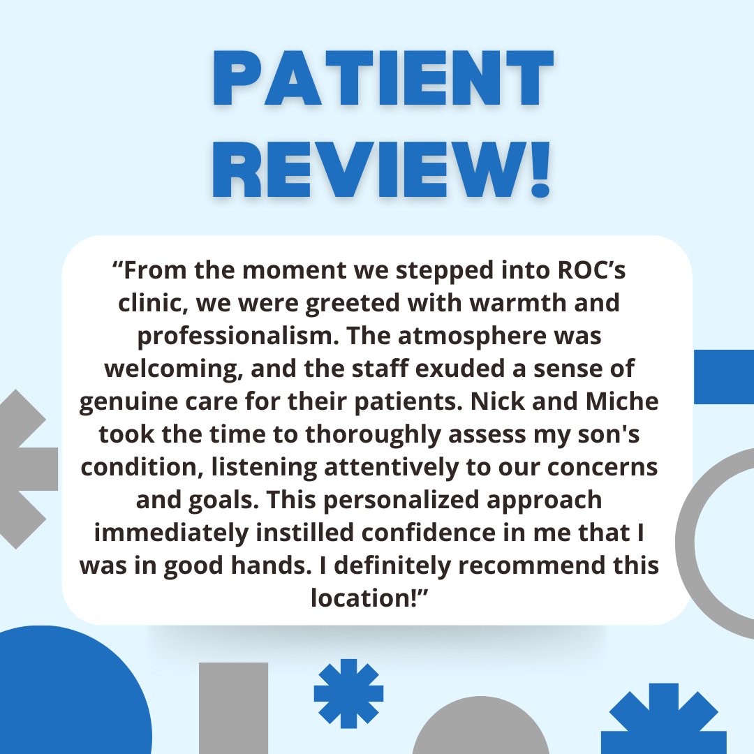 ⭐️⭐️⭐️⭐️⭐️

#rocphysicaltherapy  #physicaltherapy  #rocfamily #activelife #painfreelife #localbusiness #mesaaz #gilbertaz #tempeaz #santanvalleyaz #patientreview #rehabilitation   #queencreekaz #phoenixaz #chandleraz #arizonasmallbusiness #arizonaphysicaltherapy