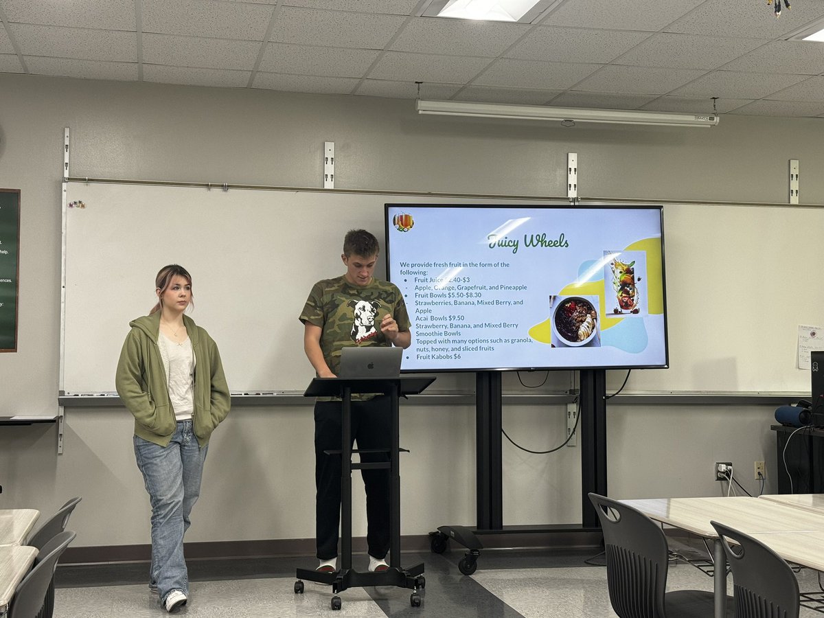 Absolute pleasure to watch our Business   Management classes presenting their Business plans for their Food Truck Project. They provided some great plans and were able to connect them to either their Main Source of income, Side Hustle, or Entrepreneurship! #newpalproud