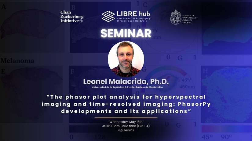 IIBM UC (@iibm_uc) on Twitter photo #SeminarioLIBREhub "Improving hyperspectral (HSI) and fluorescence lifetime imaging microscopy (FLIM) interpretation for label-free pathology using phasor plot analysis with PhasorPy".
🗓️15 de mayo 🕐10:00 hrs (GMT-4), remoto (Teams)
Meeting ID: 234 014 654 853
Passcode: 4L5kZN #SeminarioLIBREhub "Improving hyperspectral (HSI) and fluorescence lifetime imaging microscopy (FLIM) interpretation for label-free pathology using phasor plot analysis with PhasorPy".
🗓️15 de mayo 🕐10:00 hrs (GMT-4), remoto (Teams)
Meeting ID: 234 014 654 853
Passcode: 4L5kZN