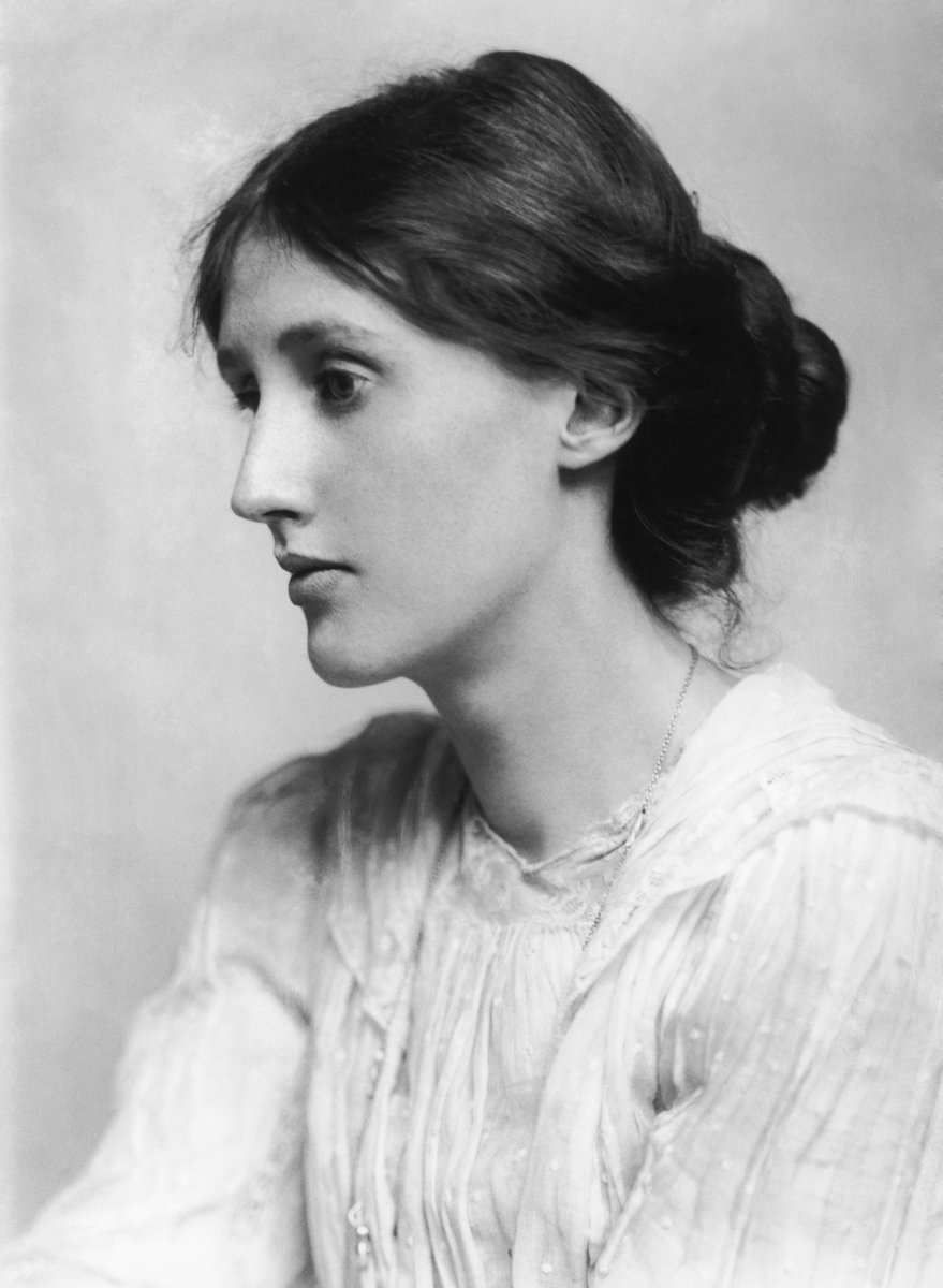 Portrait of Virginia Woolf (1882–1941), a British author and feminist, with her chignon. Taken in 1902 by George Charles Beresford (1864–1938).  
| #arthistory #20thcenturyart #historicalfigure #portraitphotography #victorian #vintageart #vintagephotography