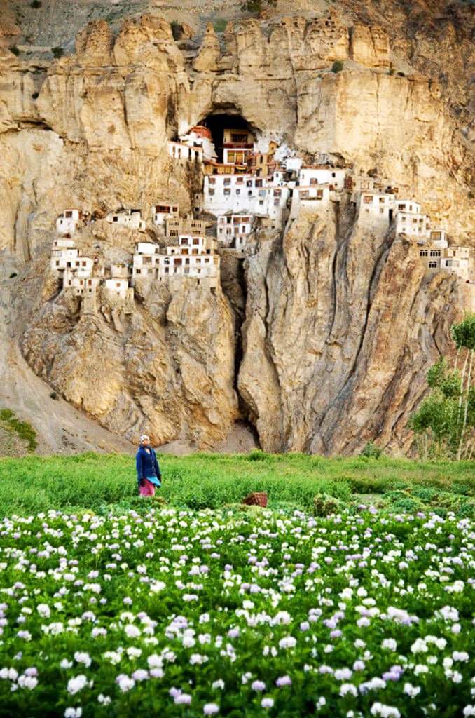 Phuktal Monastery (Phuktal Gompa); a legendary Cave and Buddhist Monastery, tucked amidst the remote and isolated town of Phuktal in the remote Lungnak Valley in south-eastern  Zanskar, in the Himalayan region of Ladakh, India. It is one of only Buddhist monasteries in Ladakh,