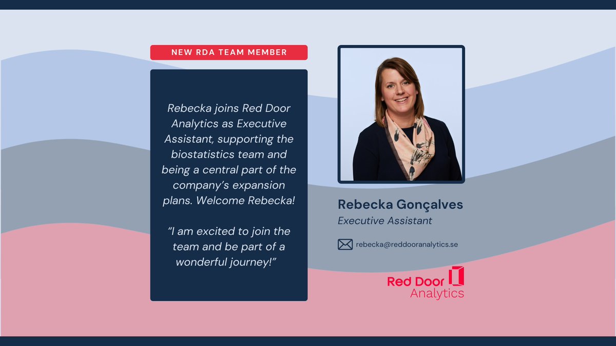 📣 New team member alert! This week we welcomed Rebecka Gonçalves as our new Executive Assistant - a very warm welcome to the team Rebecka! 🥳

#newteammember #biostatistics #softwaredevelopment #training