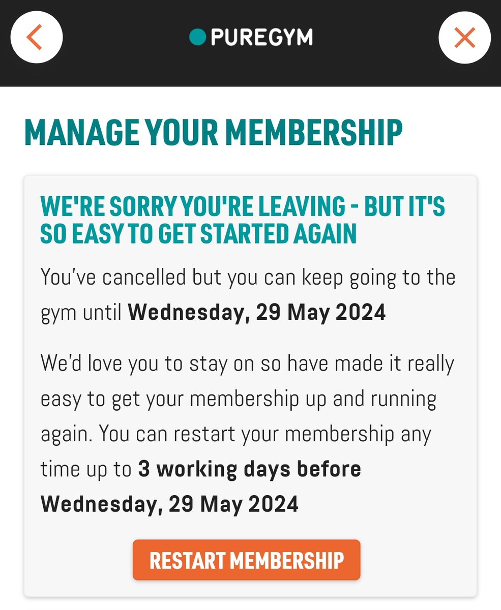I have cancelled my @PureGym membership because their CEO is pro-genocide. To all my followers: please cancel your membership and join another gym.