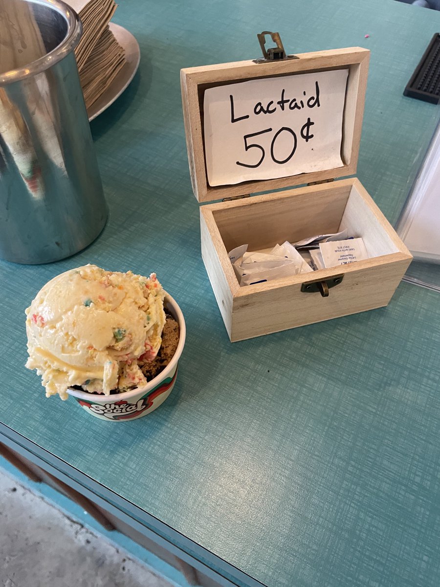 got some ice cream the other day and they were selling loosie lactaid. genius