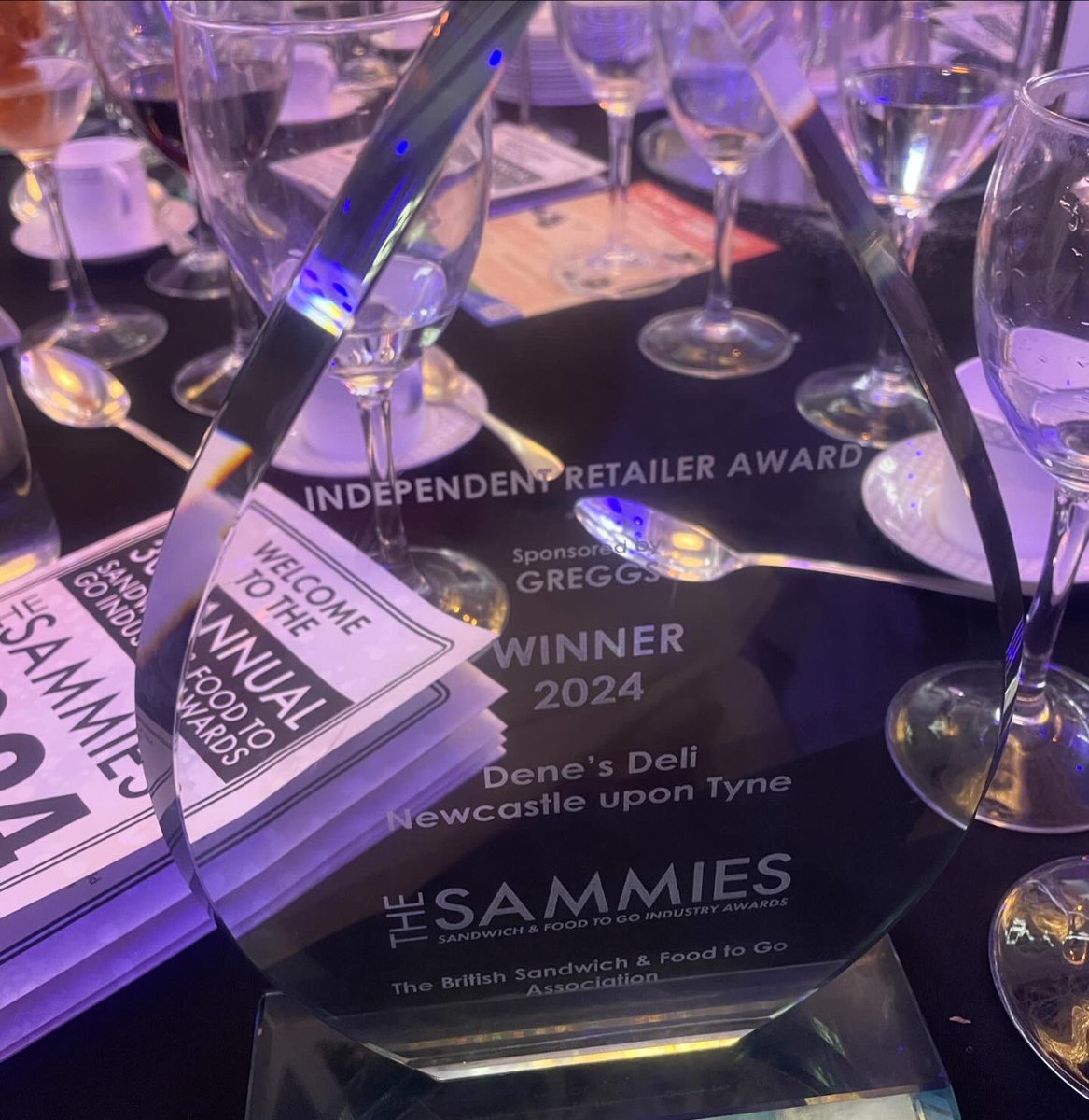 Can’t believe we won the <a href="/BritishSandwich/">British Sandwich & Food To Go</a> Independent Retailer Award! Up against some serious nationwide competition, we are delighted that Dene’s Deli is still reaching new heights after 30 years! A HUGE thank you to all our delitrons, and our loyal customers! #thesammies2024