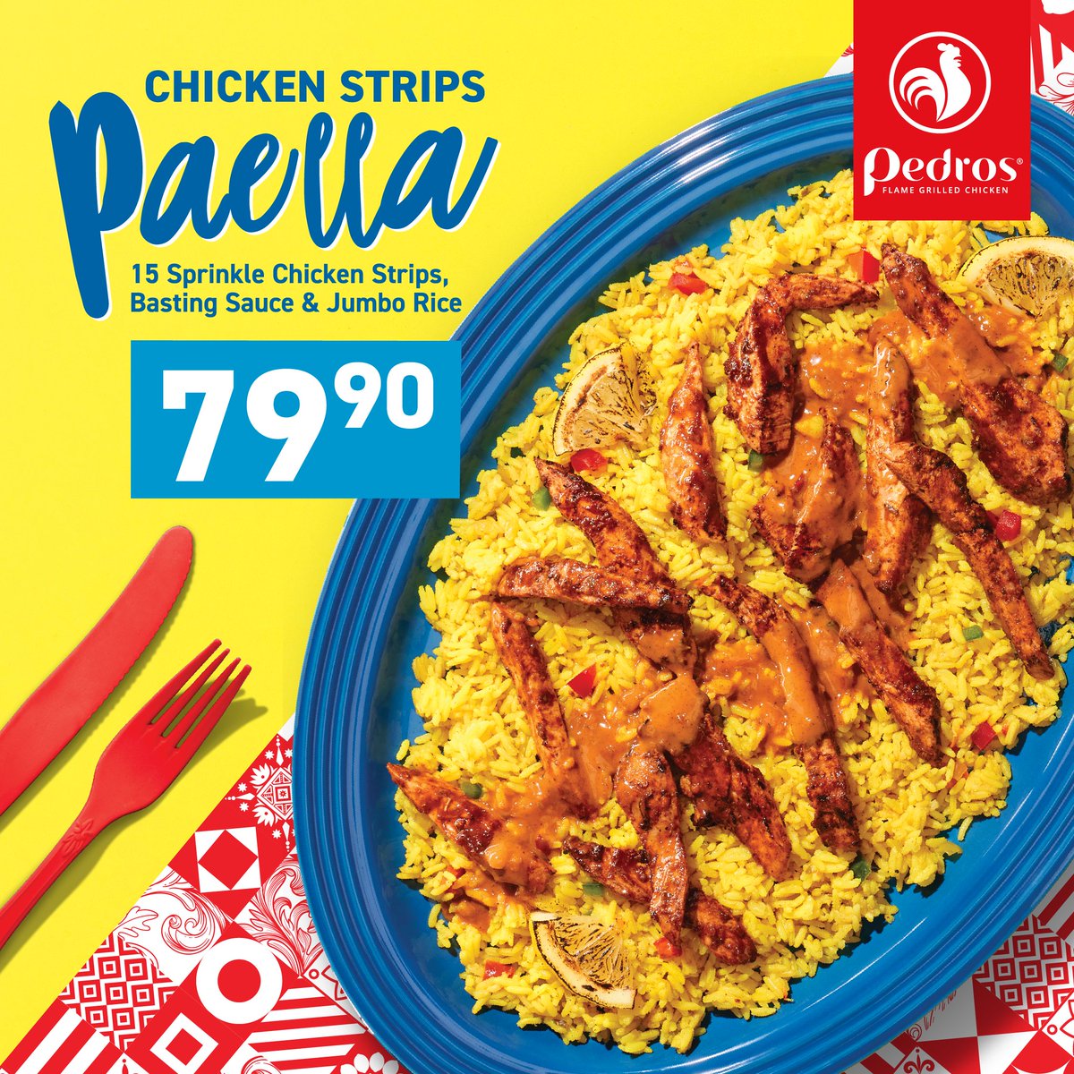 Olá! CONGRATS to our #FanoftheWeek: @Buccaneer_03 You've WON Chicken Strips Paella! Kindly check your DMs! #VivaPedros #YouMeanPedros