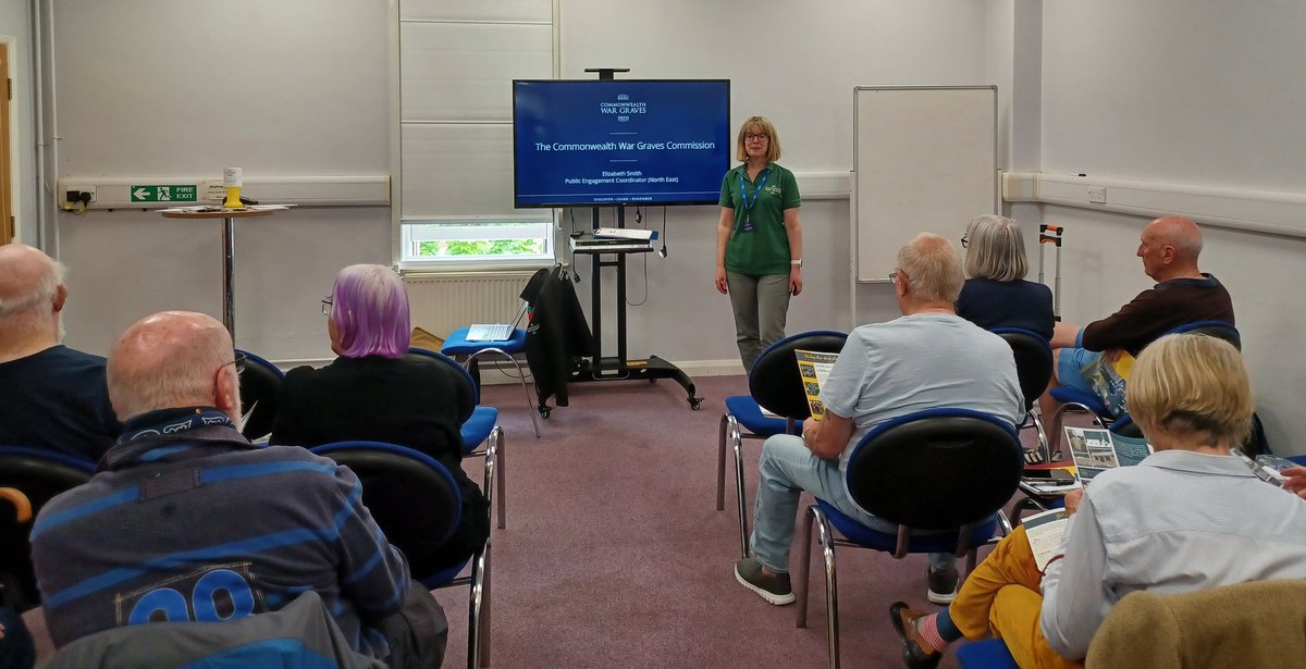My second #localhistorymonth talk of the week for @CWGC, this time at Ripon Library @northyorksc If you would like to book a free talk for a group then follow this link: cwgc.org/our-work/outre…