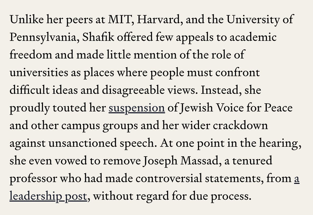 Whatever else one thinks about the Columbia protests, Minouche Shafik's testimony to congress was a travesty and set the stage for the disasters to follow. This is someone who has no business being a university president. compactmag.com/article/behind…
