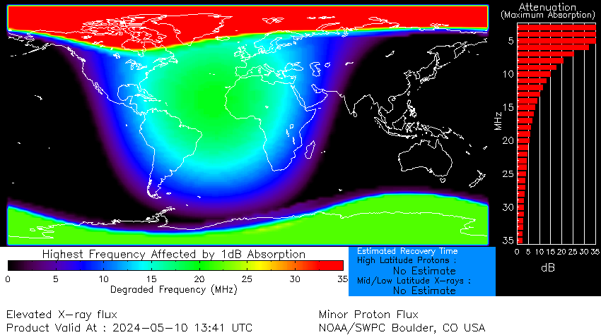 Minor S1 Solar Radiation Storm - Minor impacts on HF radio through polar regions Follow live on spaceweather.live/l/solar-activi…