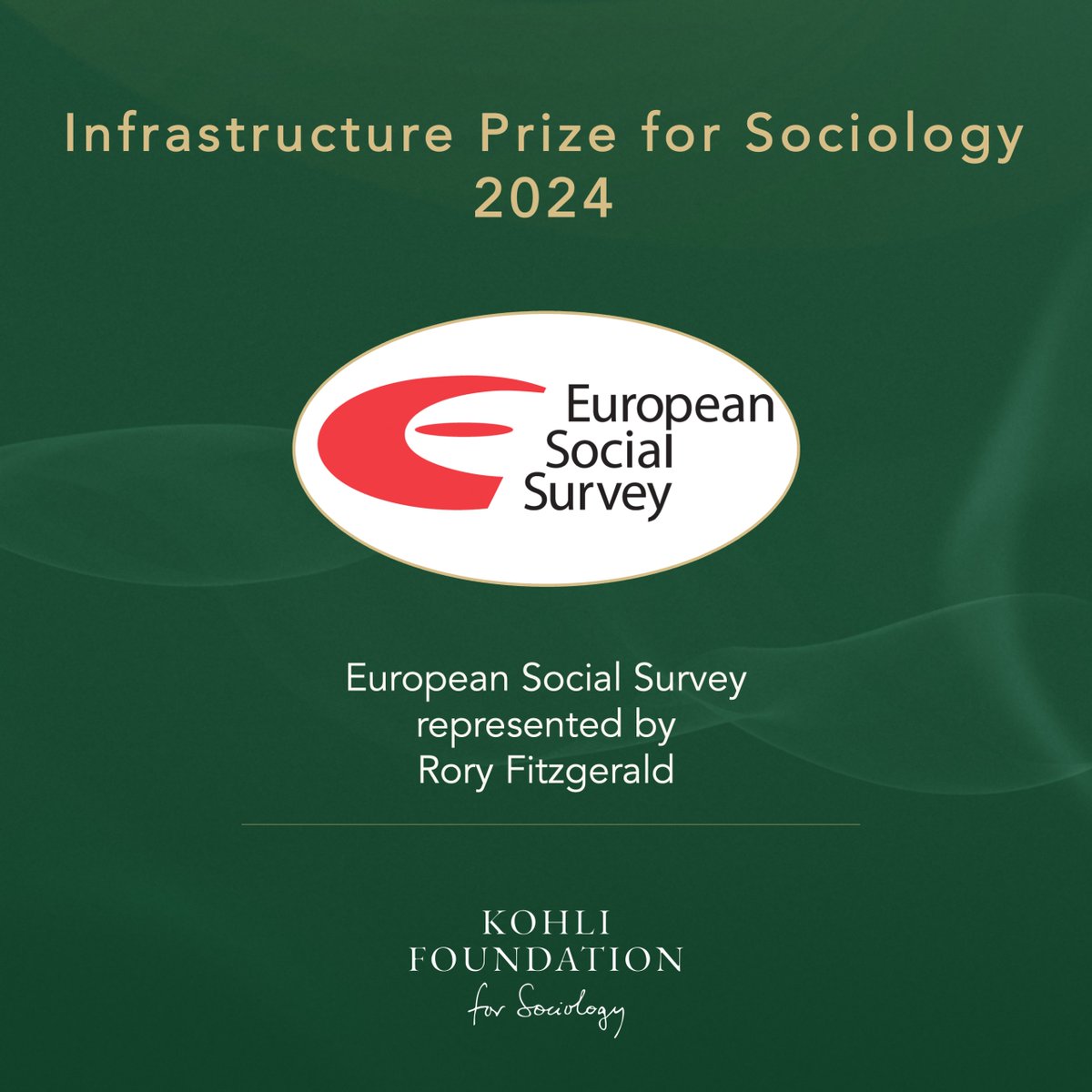 ESS_Survey's tweet photo. We are very grateful to @kohli_sociology for awarding us with their Infrastructure Prize for Sociology 2024.

The Foundation announced that the prize will be formally presented to our Director, @RoryFitzESS, at a ceremony in Berlin 🇩🇪 on 13-14 November.

https://t.co/uTa5YB92vL https://t.co/TjKGJgHvtG
