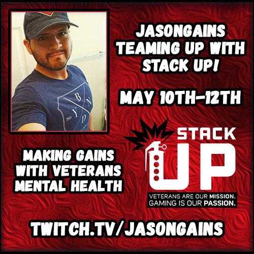 #Twitch #Fallout76 #Stackup event goes live at 9am cst! We will be raising funds to support such a wonderful organization with multiplayer games over these next 3 days! Please come along, play some games, and join the fun! Twitch.tv/jasongains 🍍🎤🎵