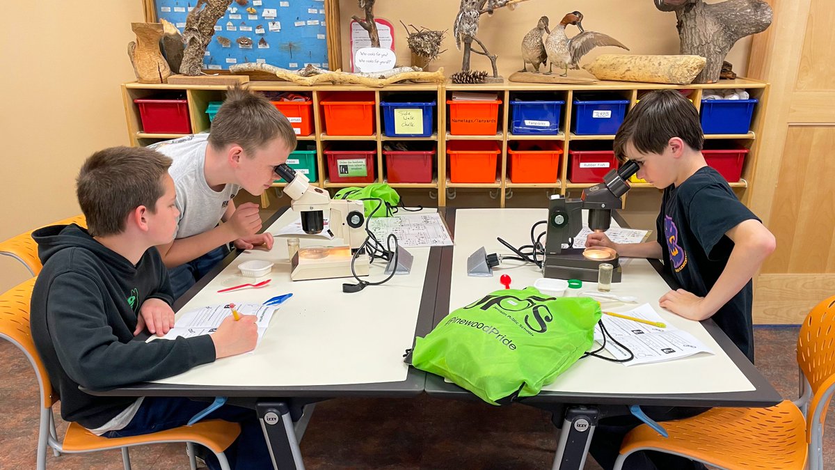 JenisonSchools's tweet photo. Earlier this month Pinewood 6th graders visited Hemlock Crossings to expand on their science curriculum about ecosystems! Students played games, collected water samples, examined organisms under microscopes &amp; more, according to @MissPattison5. Well done, Pinewood 6th graders! https://t.co/rdvDhxumTA